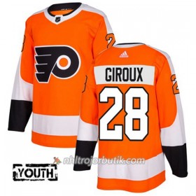 Barn Ishockey Philadelphia Flyers Tröja Claude Giroux 28 Adidas 2017-2018 Orange Authentic
